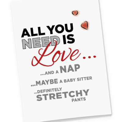 All You Need is Love Greeting Card